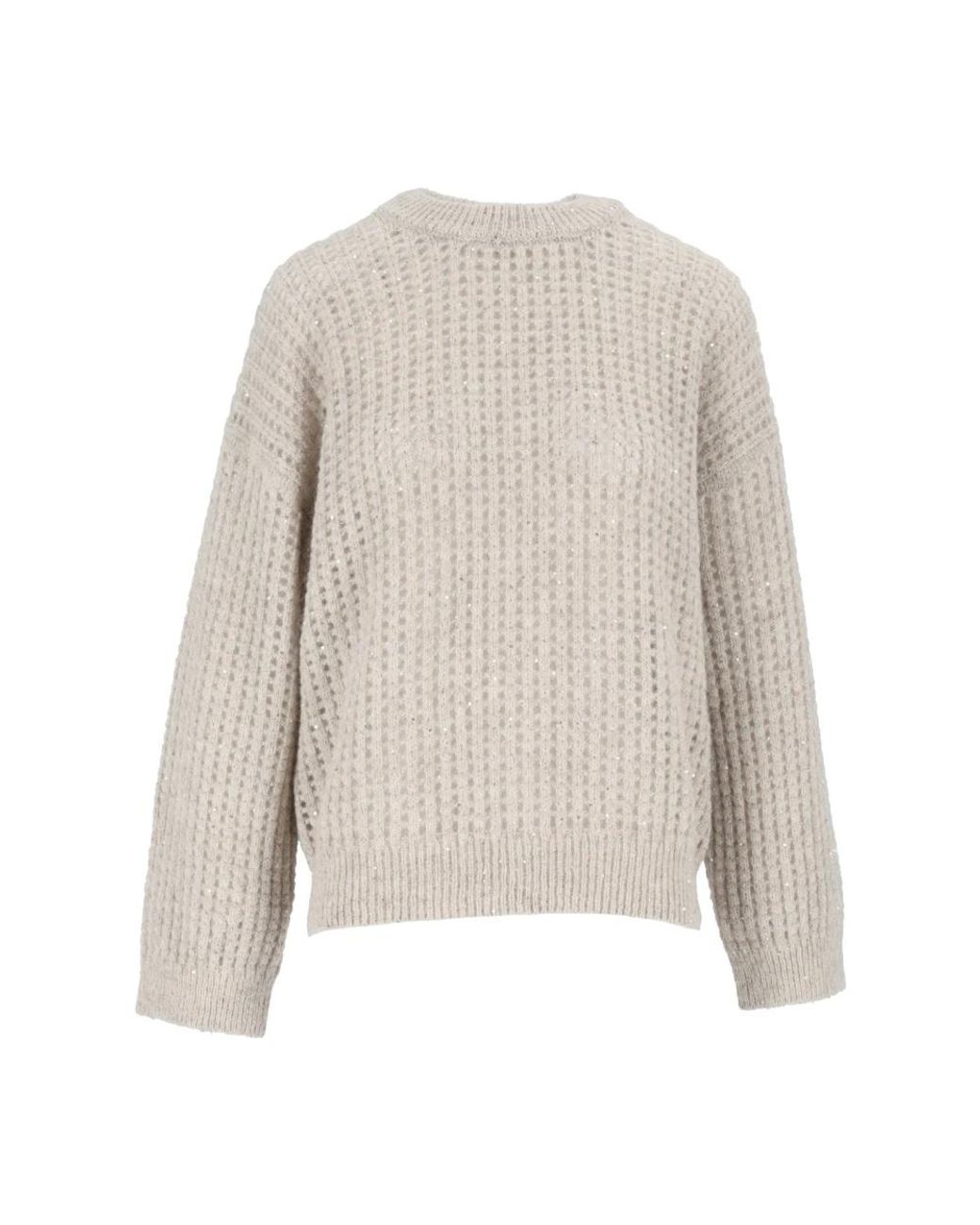 Peserico Gray Round-Neck Knitwear