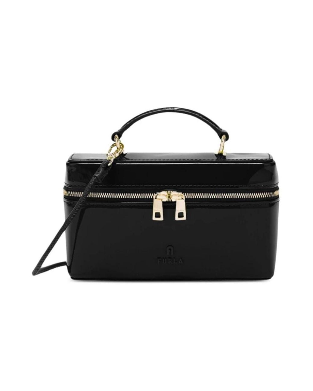 Furla Black Camelia Micro