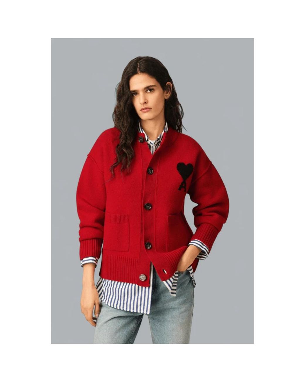Cardigans AMI de color Red