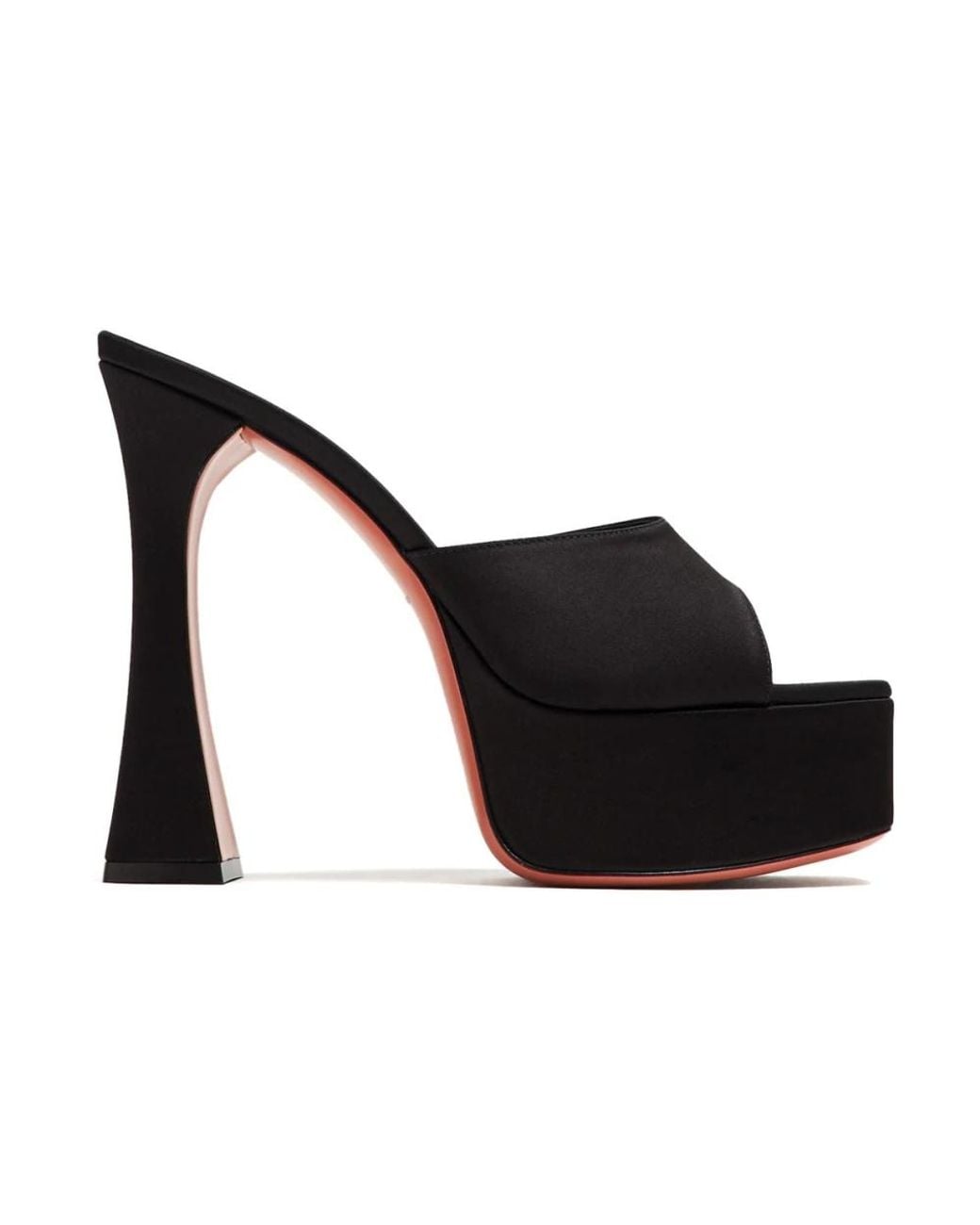 AMINA MUADDI Black Heeled Mules