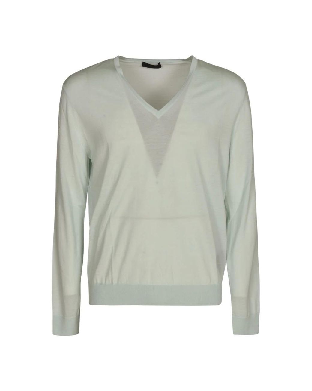 Prada V-Ausschnit Strickware in Green für Herren