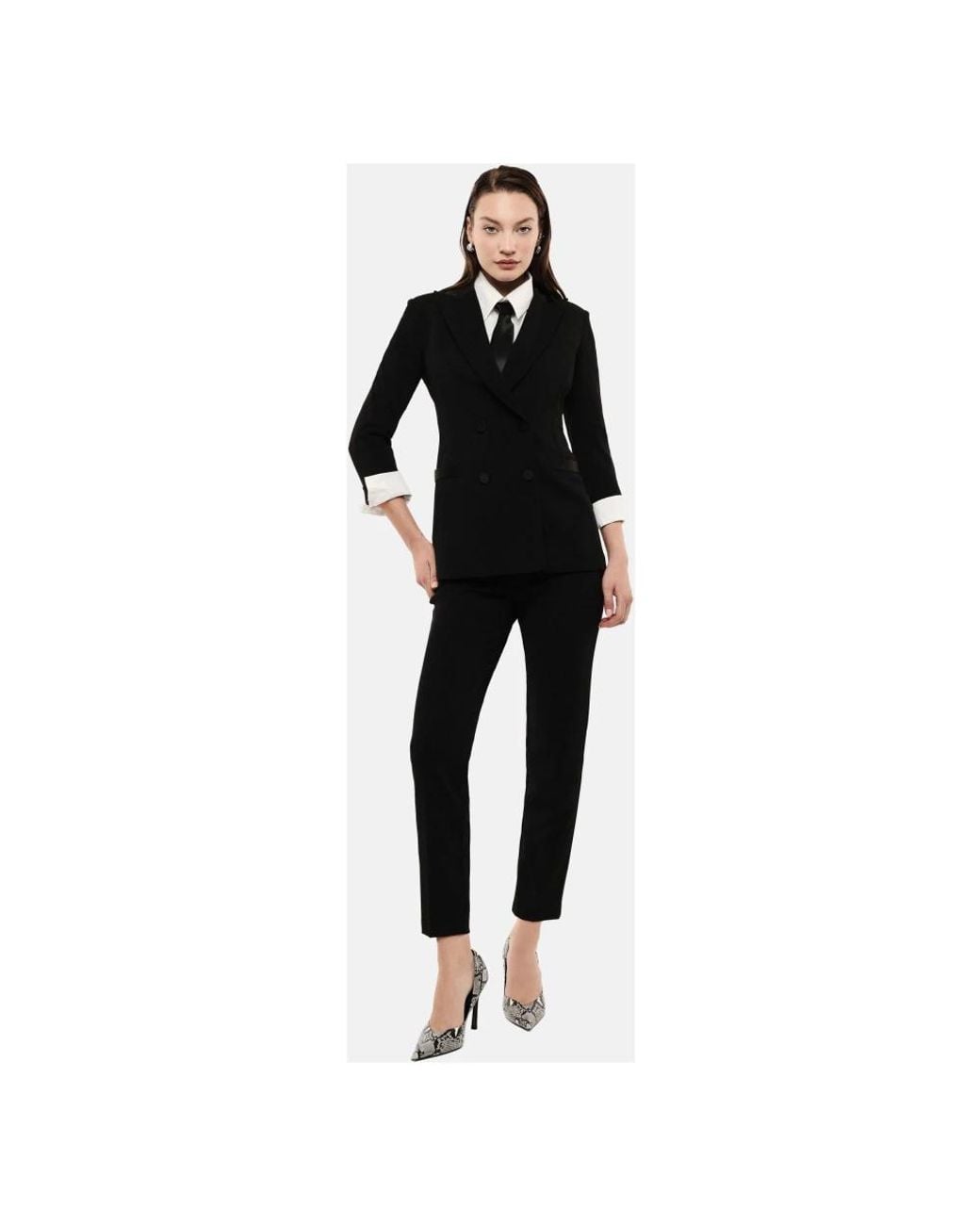 Imperial Black Slim-Fit Trousers