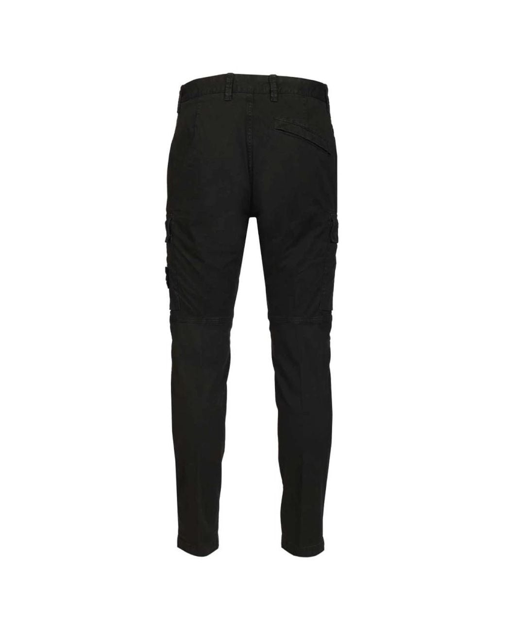 Stone Island Black Slim-Fit Trousers for men