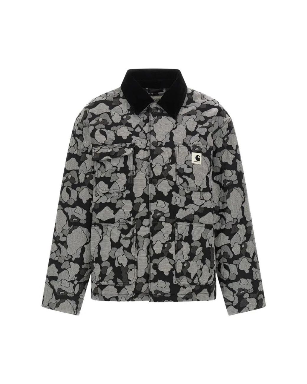 Carhartt Black 'Tapestry Chore Coat' Jacket