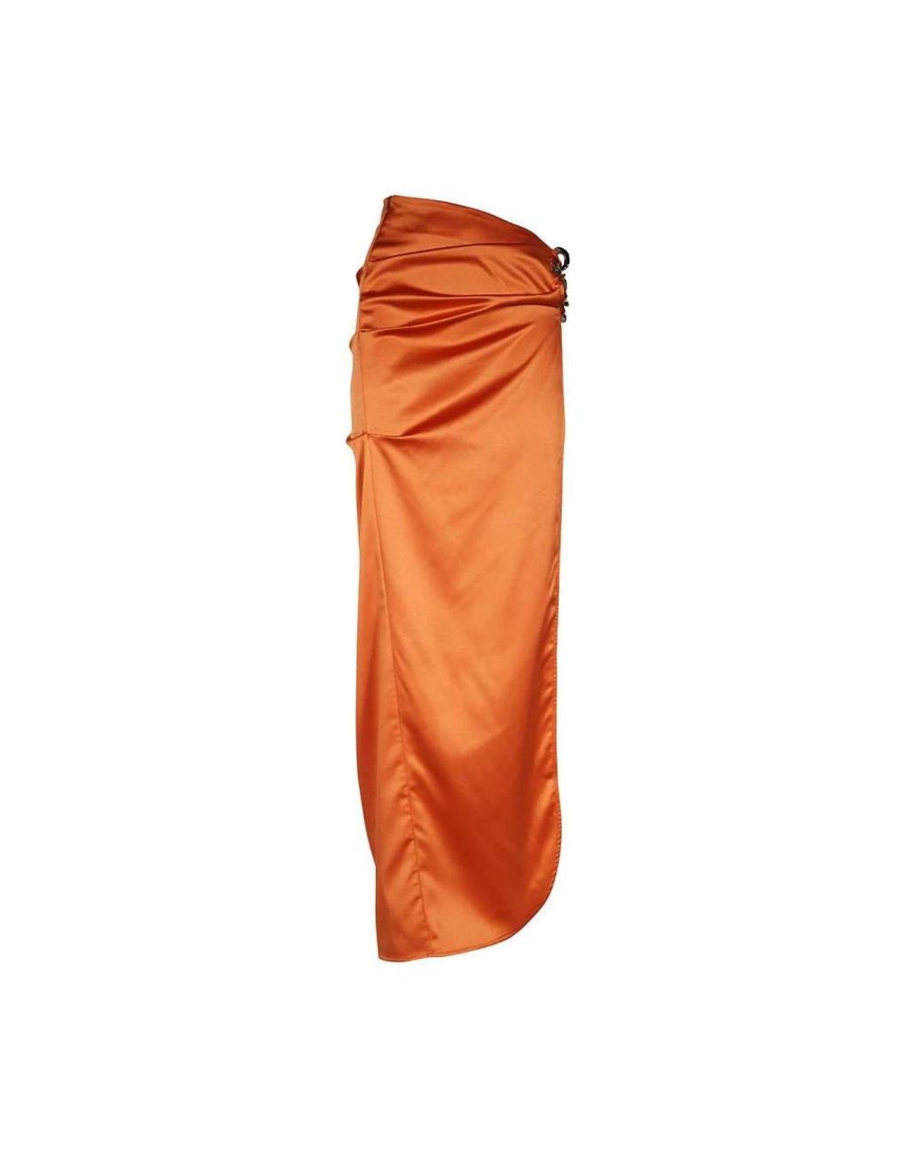 Gcds Elegante Zijdelingse Split Lange Rok in het Orange