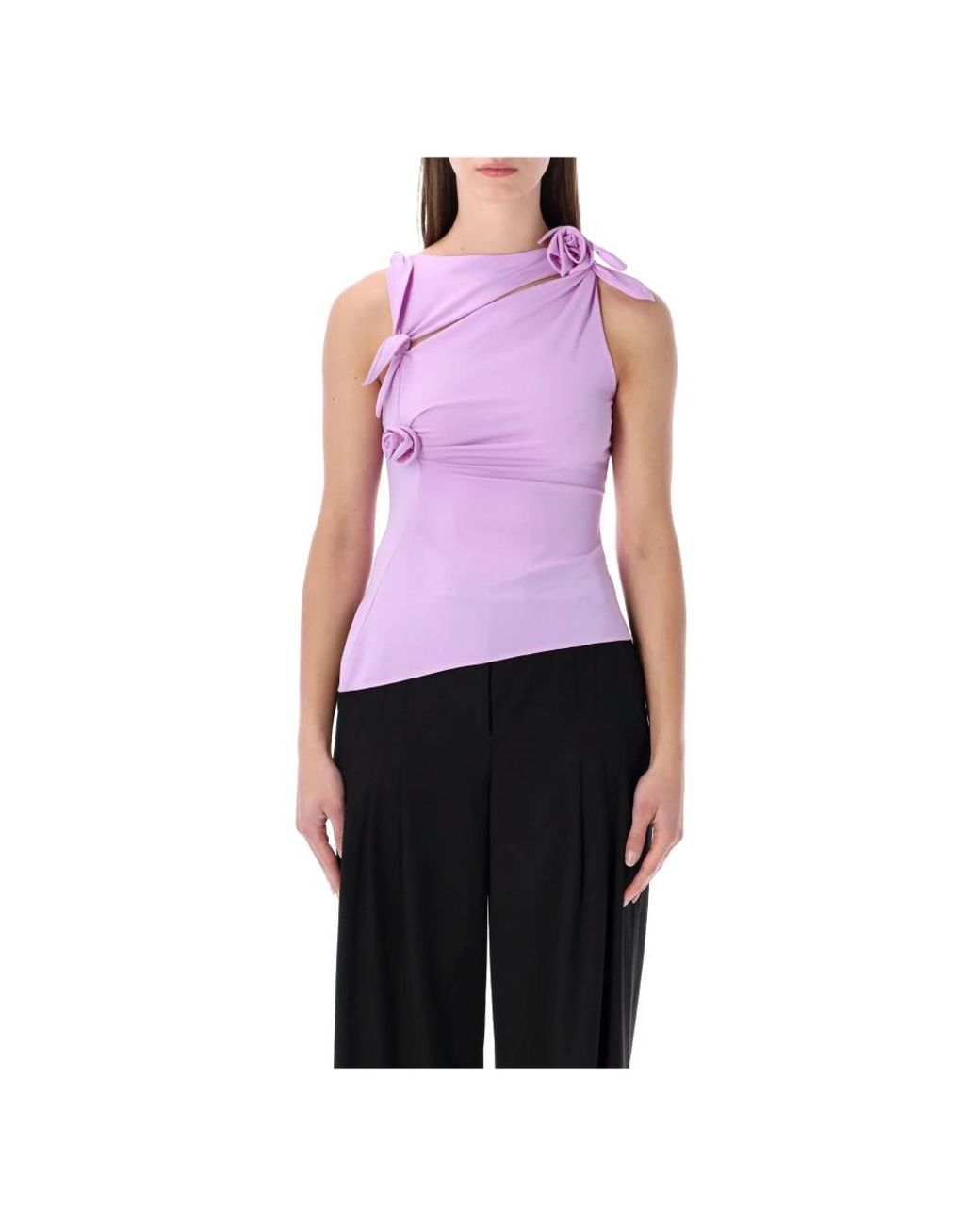 Coperni Tops ,Paars ,Flower Top in het Purple