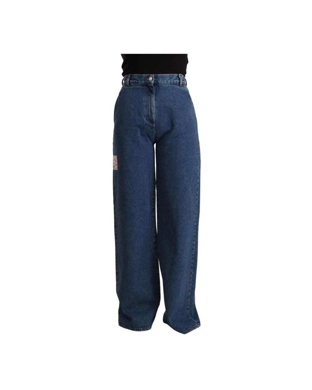 Gcds Blue Loose Fit Jeans