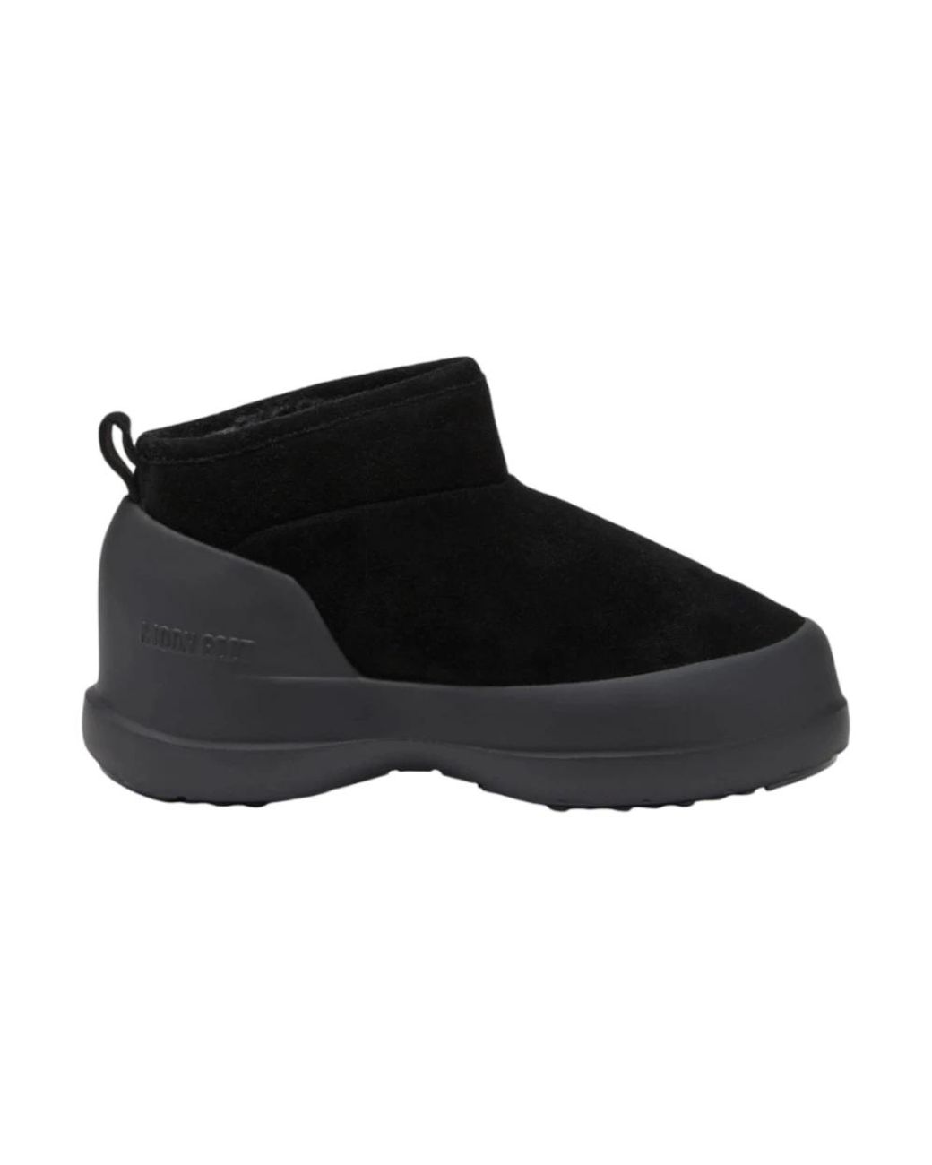 Moon Boot Schoenen ,Zwart ,Leer Luna Lage Laars in het Black