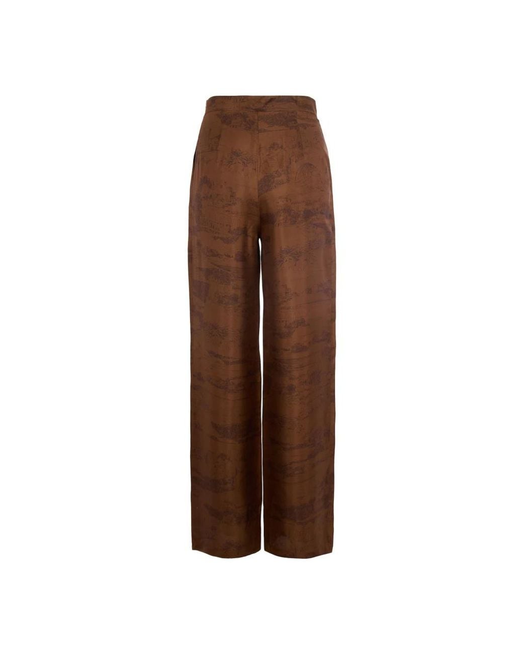 Max Mara Brown Wide Trousers