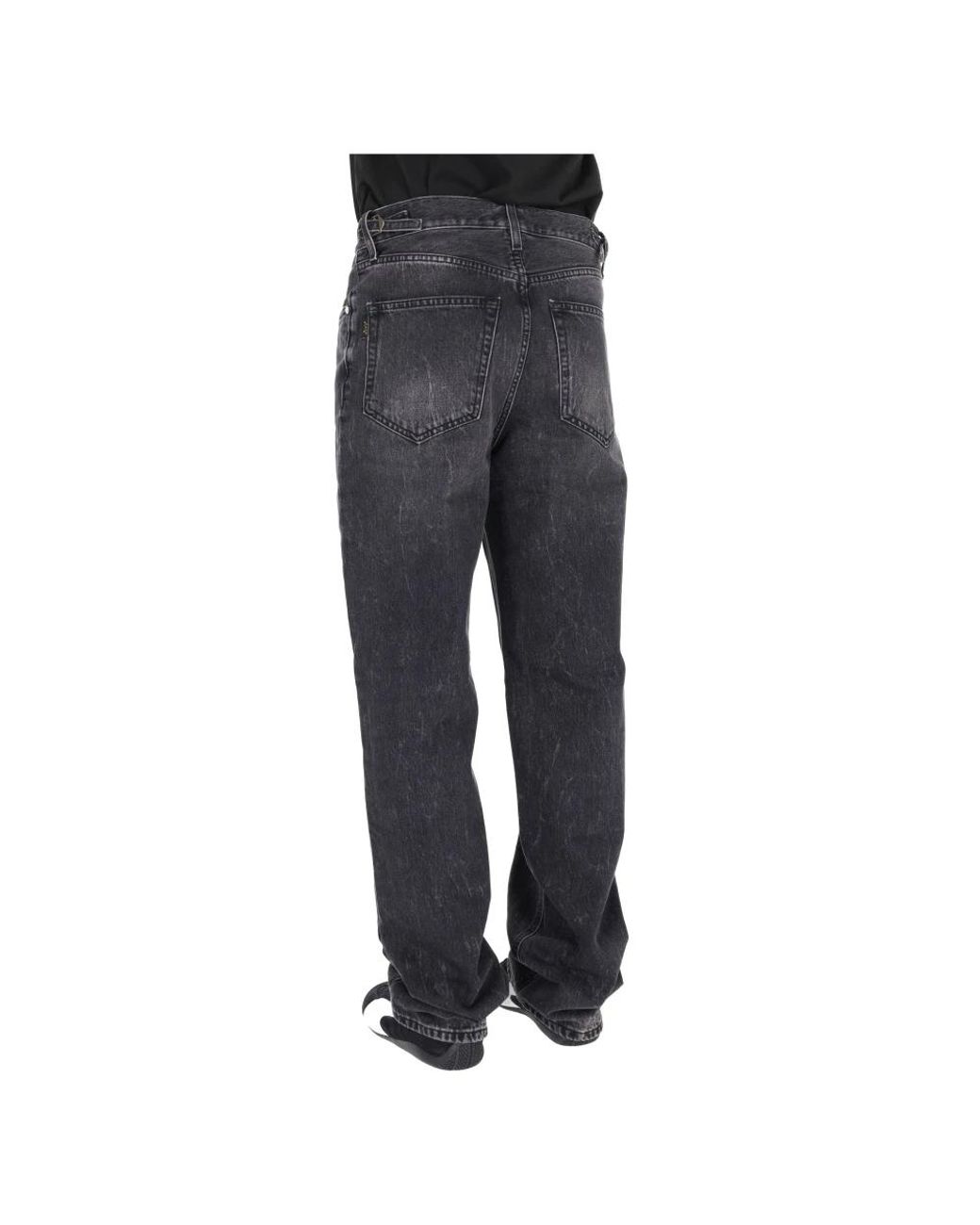 Haikure Gray Loose-Fit Jeans for men