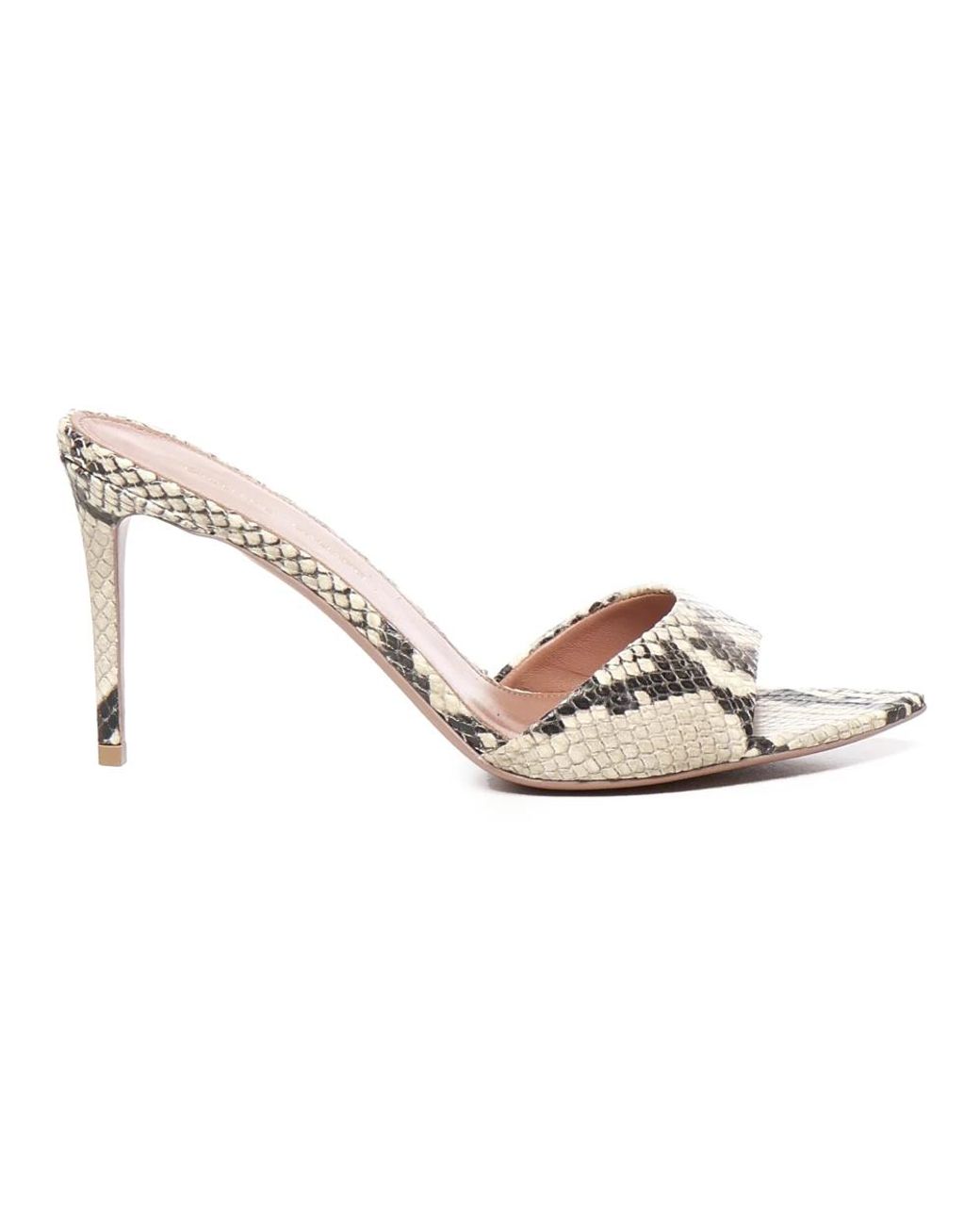 Giuliano Galiano White Heeled Mules