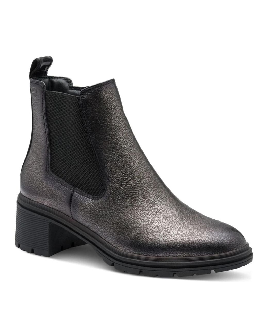 Tamaris Black Chelsea Boots
