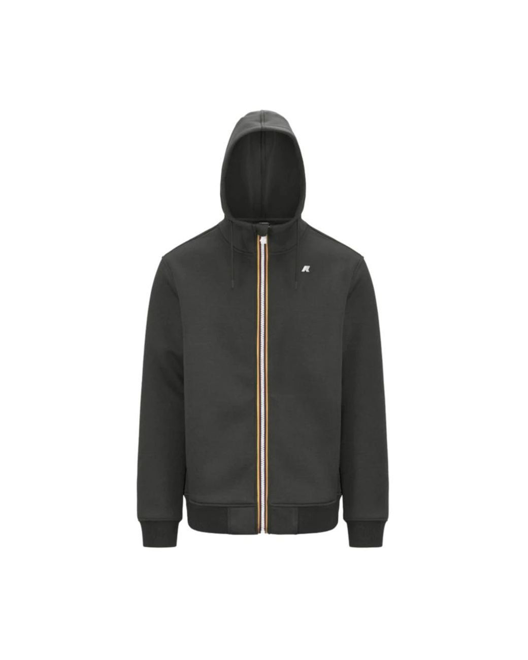 K-Way Jassen ,Groen ,Nylon Rainer Spacer Windbreaker Zip-Through Sweatshirt in het Black voor heren