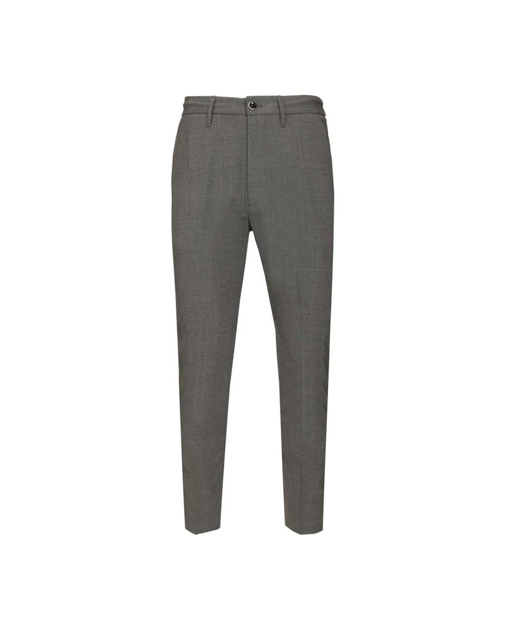 Nine:inthe:morning Gray Slim-Fit Trousers for men