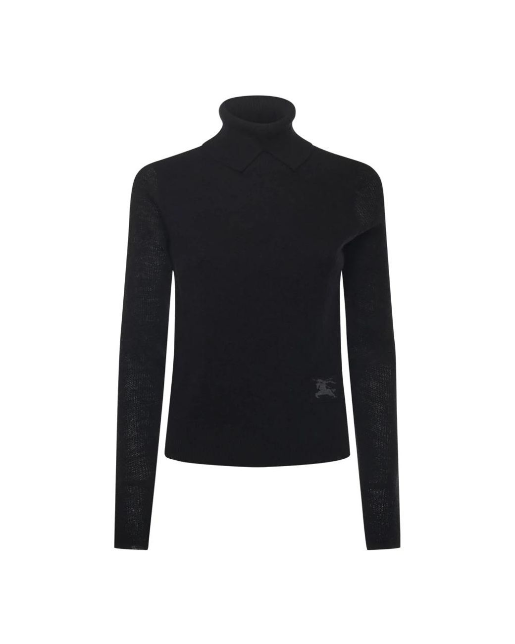 Burberry Truien & Vesten ,Zwart ,Wol Alpaca En Wol Blend Turtleneck in het Black
