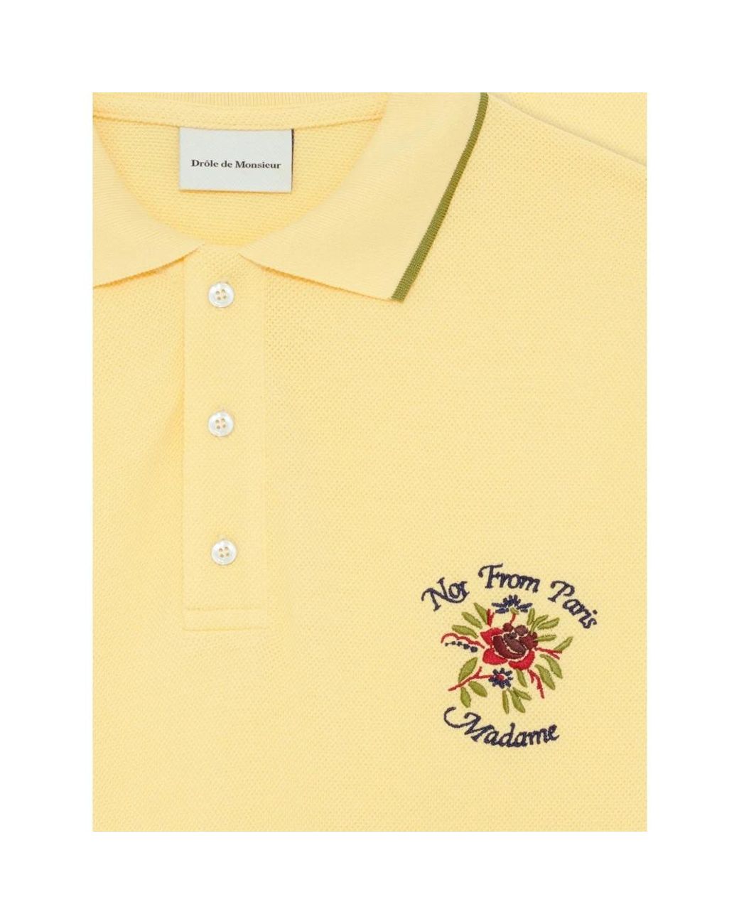 Drole de Monsieur Yellow Polo Shirts for men