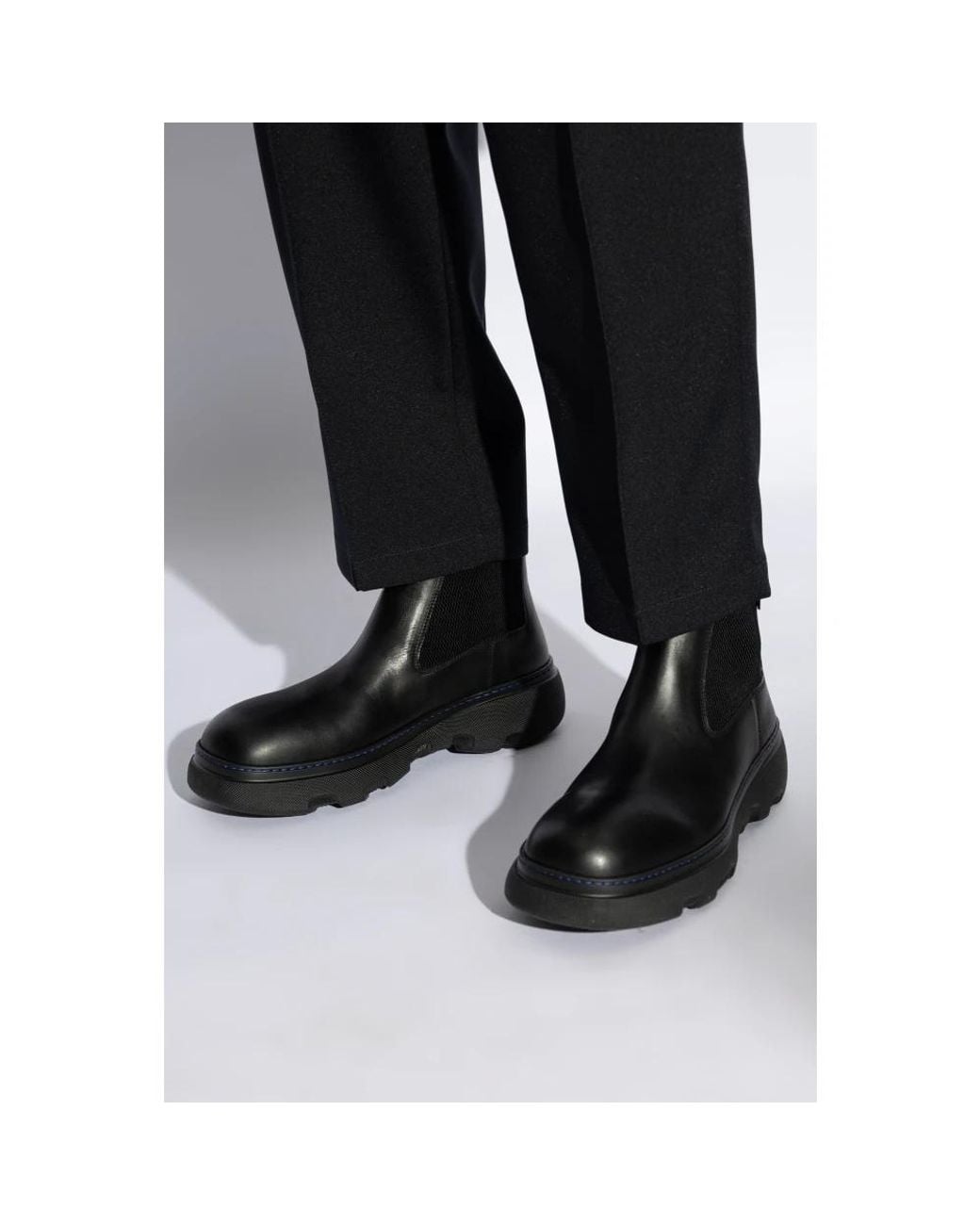 Chelsea Boots Burberry pour homme en coloris Black