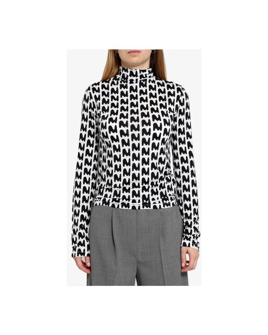 Long Sleeve Tops MSGM de color Black