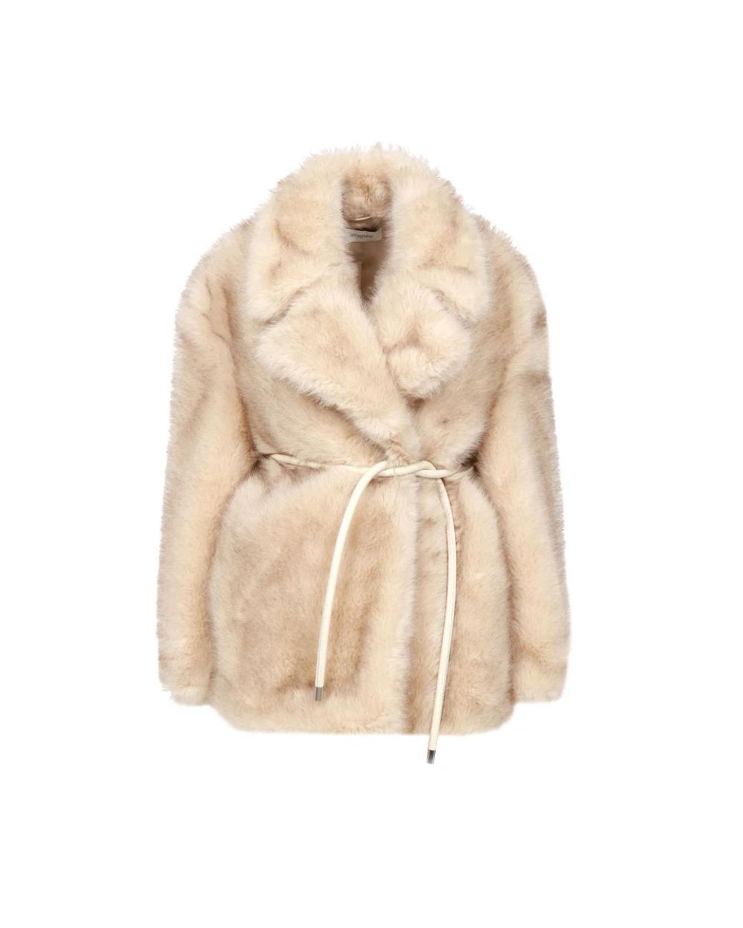 Sportmax Natural Faux Fur & Shearling Jackets