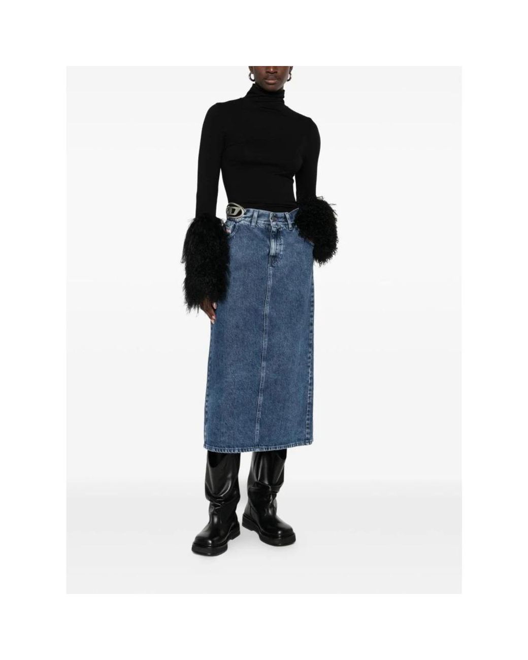 DIESEL Blue Denim Skirts