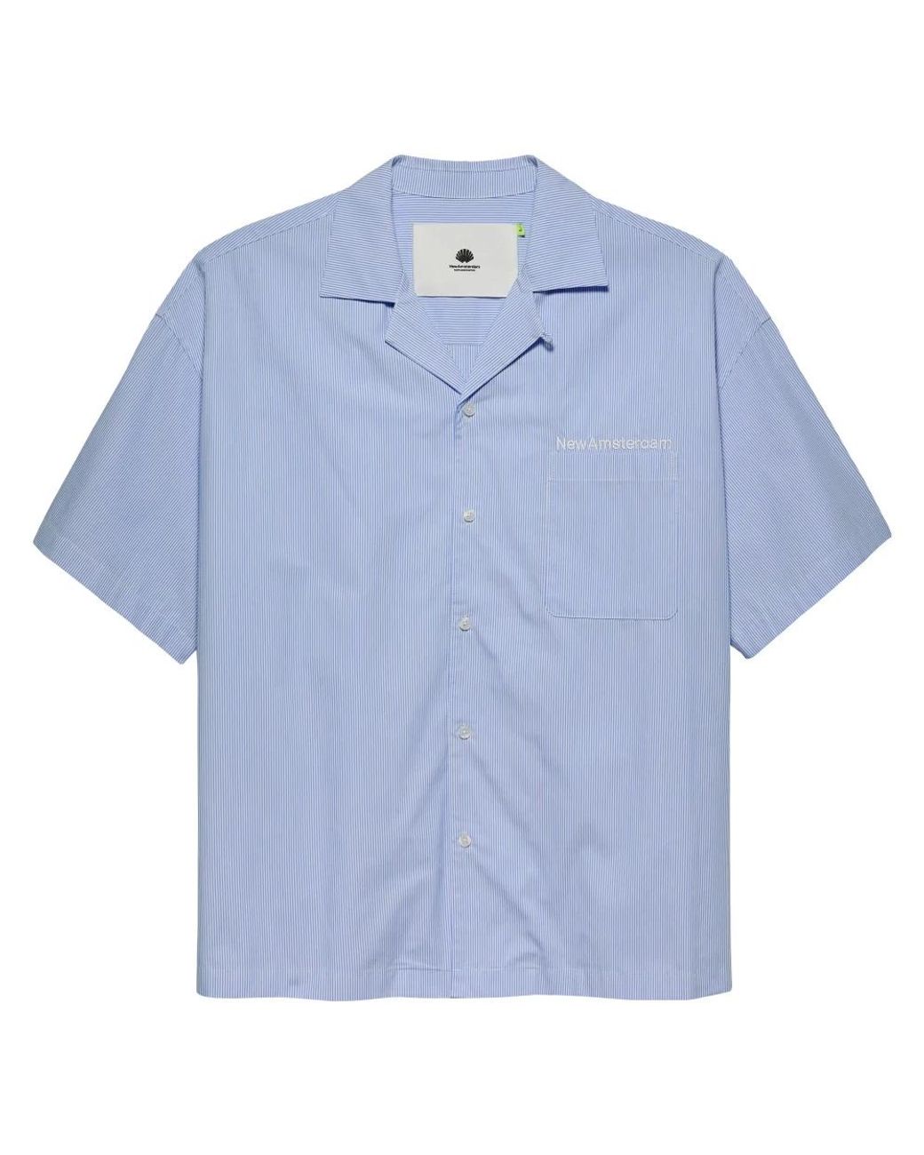 New Amsterdam Surf Association Blue Short Sleeve Shirts for men