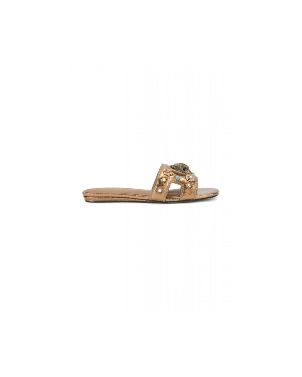 Kurt Geiger White Eagle Cut Out Slide