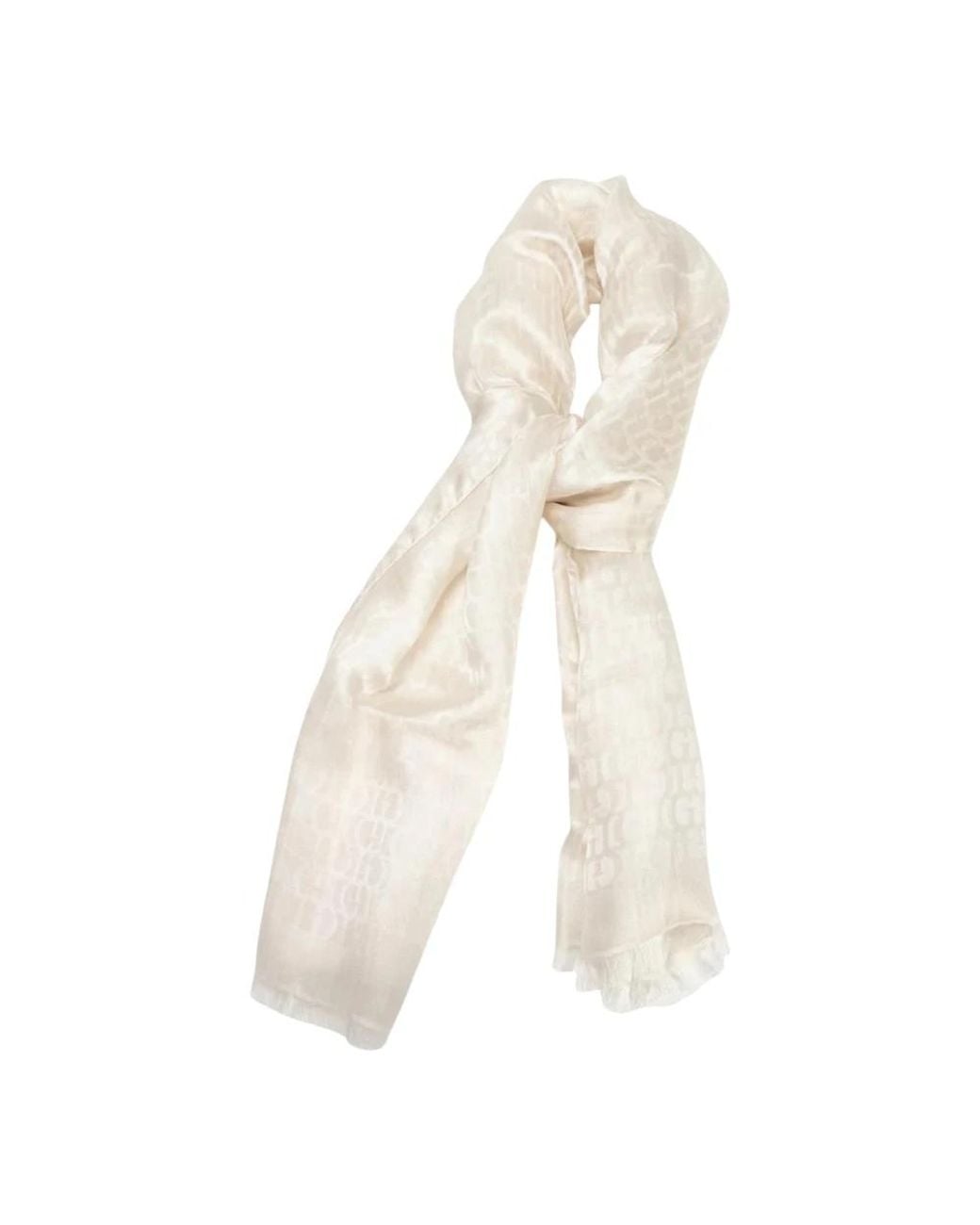 Guess White Silk Scarves