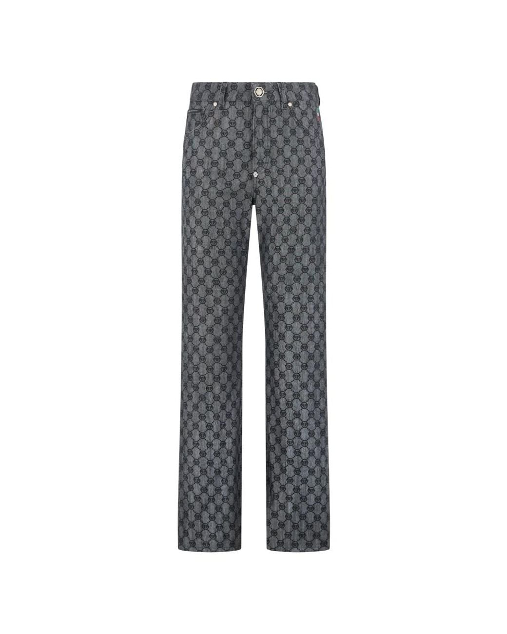 Straight Jeans Philipp Plein de color Gray
