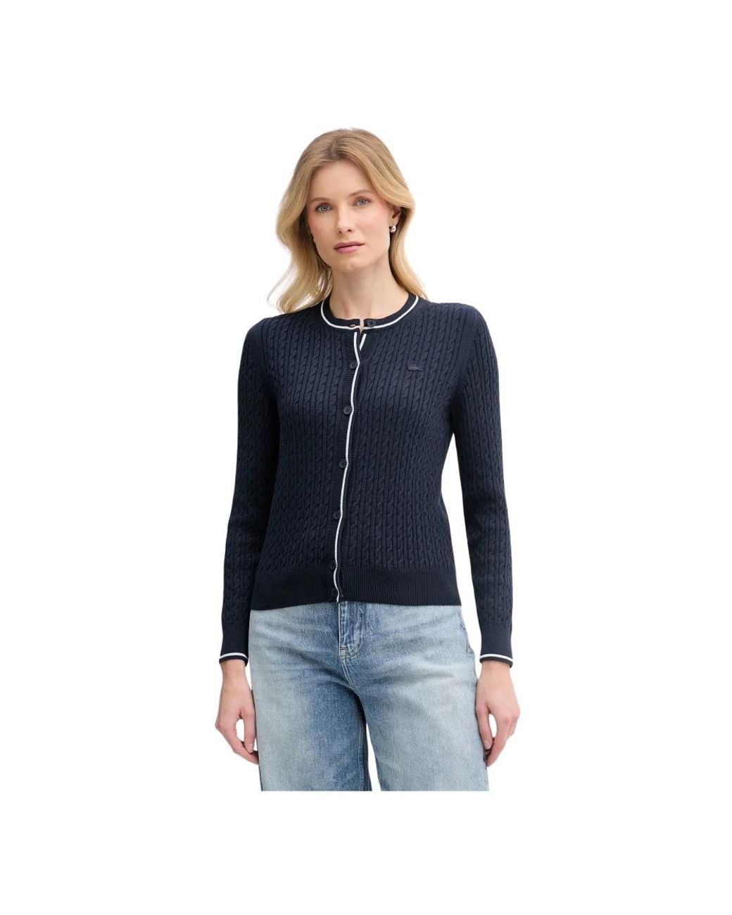 Cardigans Lacoste en coloris Blue