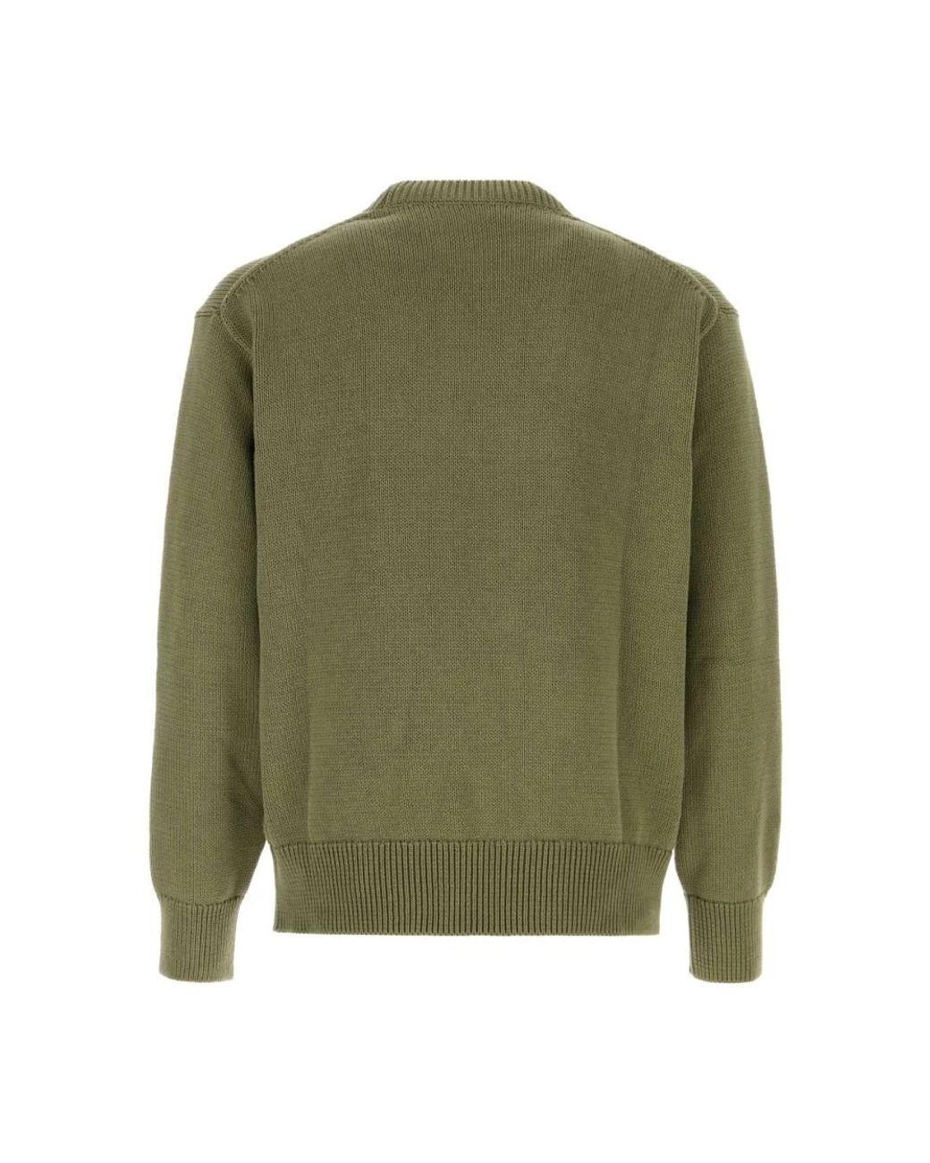 KENZO Green Round-Neck Knitwear for men