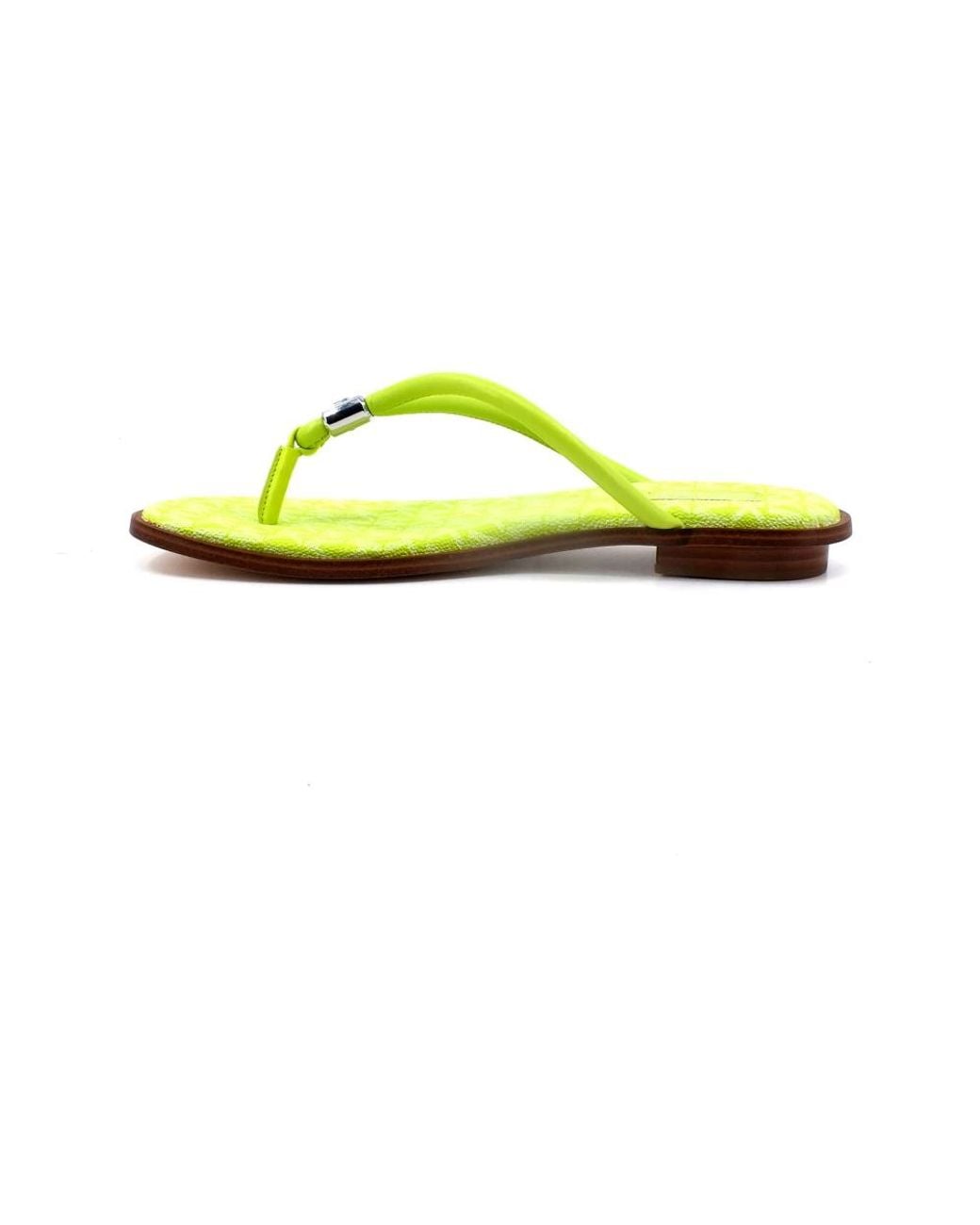 Michael Kors Yellow Flip Flops
