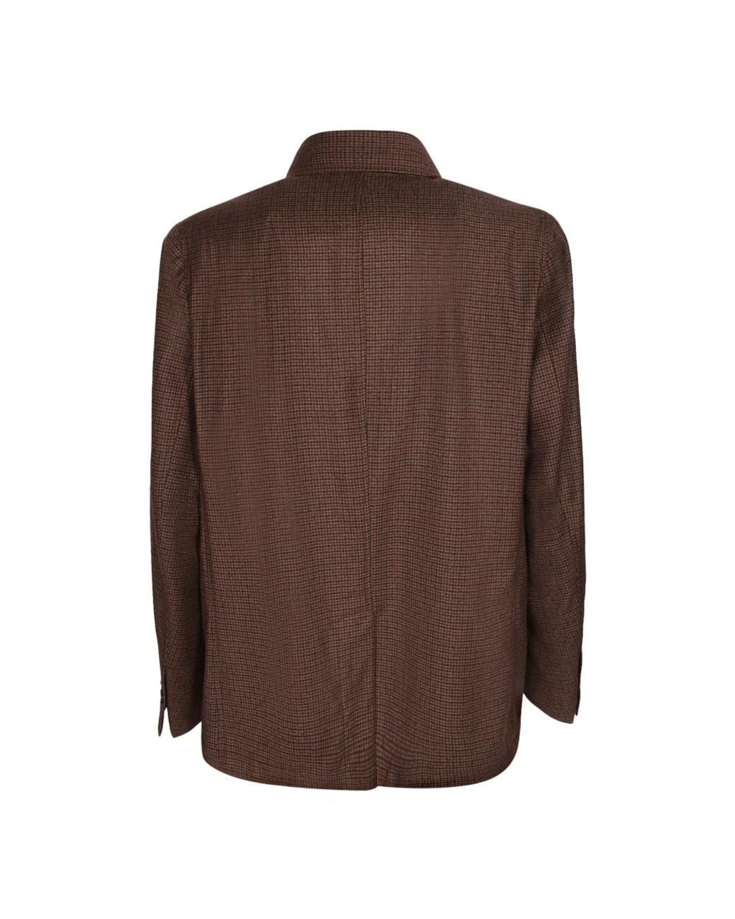 Dell'Oglio Brown Light Jackets for men