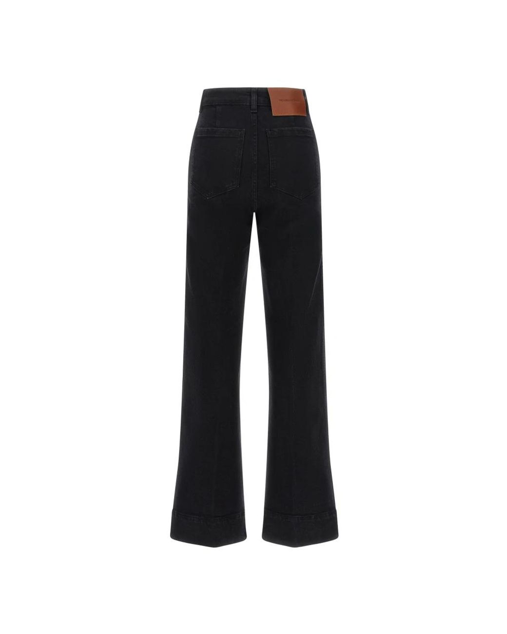 Victoria Beckham Black Wide Trousers