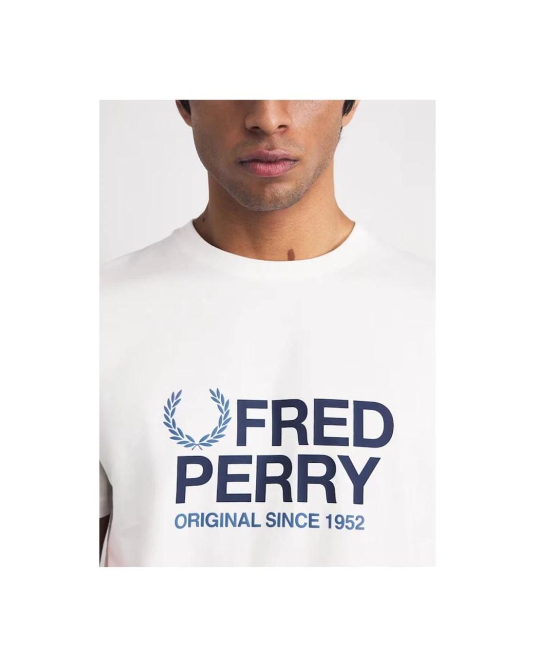 Fred Perry White T-Shirts for men