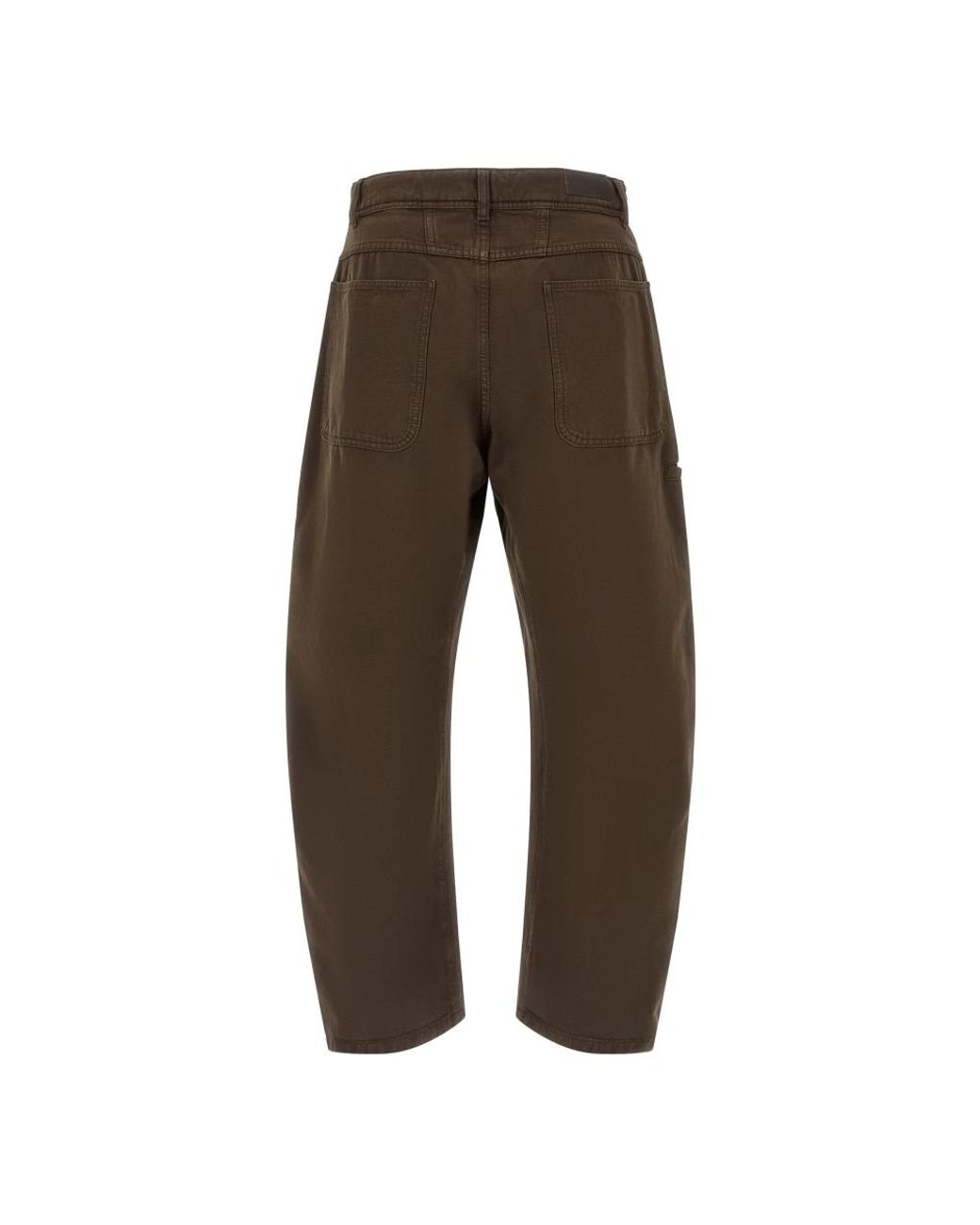 Lemaire Brown Wide Trousers for men