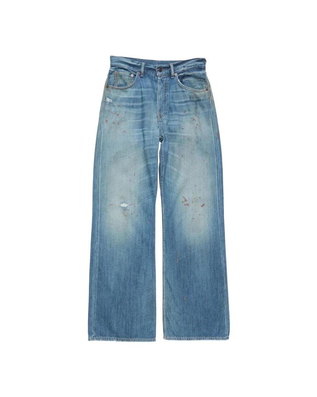 Acne Blue Wide Jeans