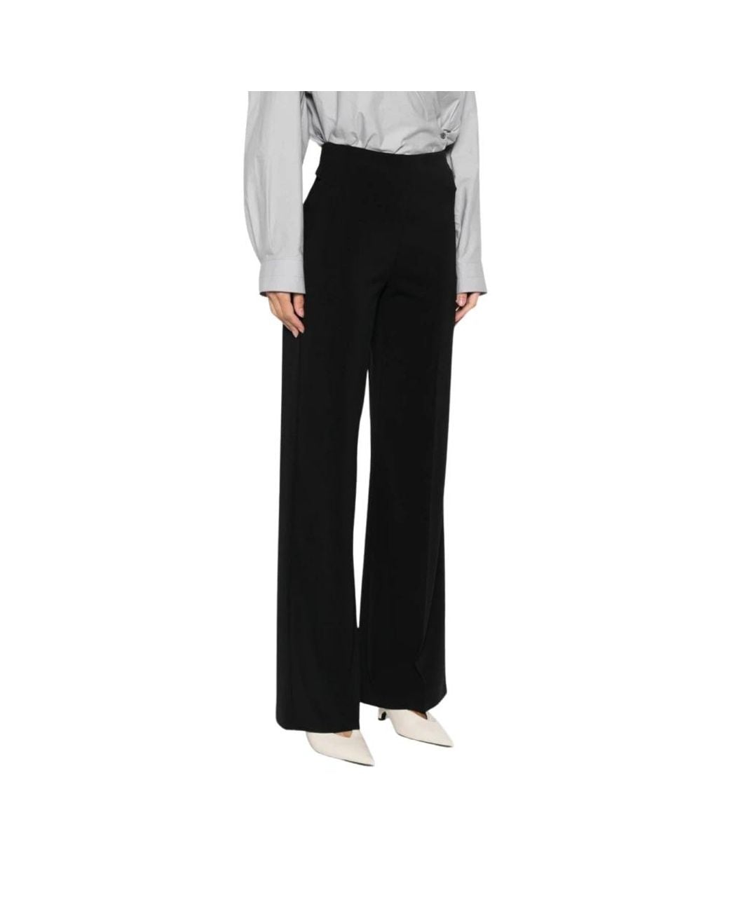 Patrizia Pepe Black Wide Trousers