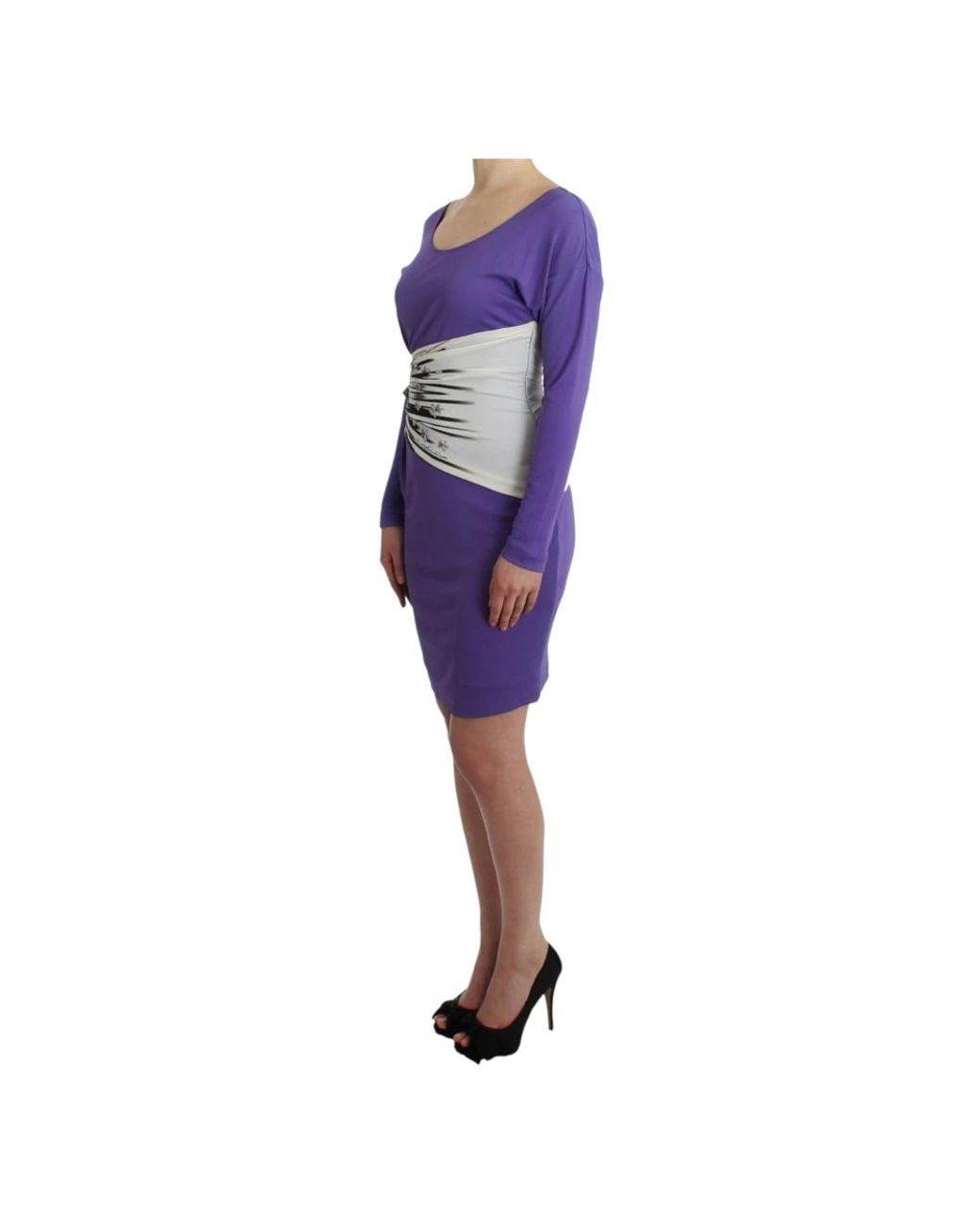 Short Dresses Roberto Cavalli de color Purple