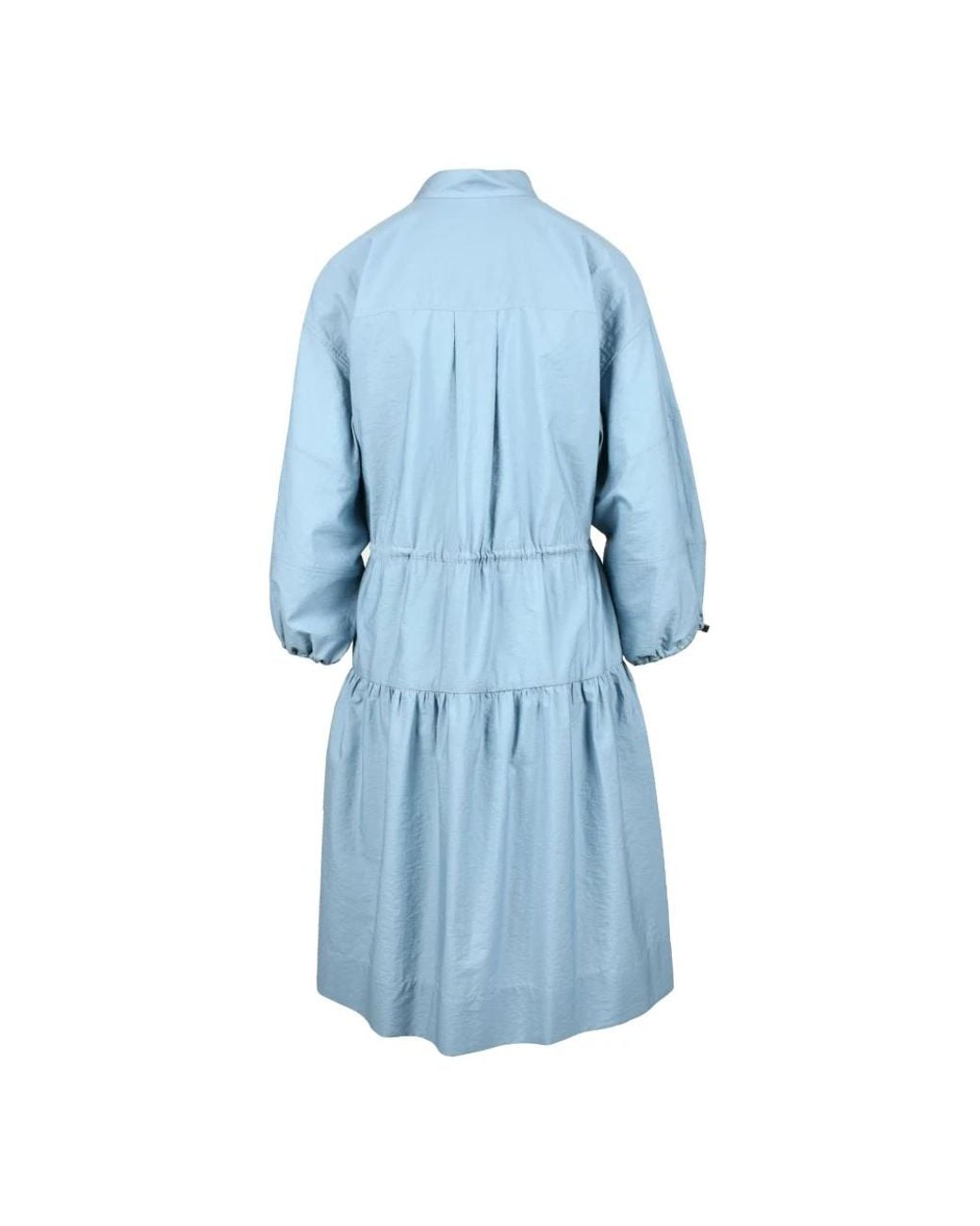 Brunello Cucinelli Blue Shirt Dresses