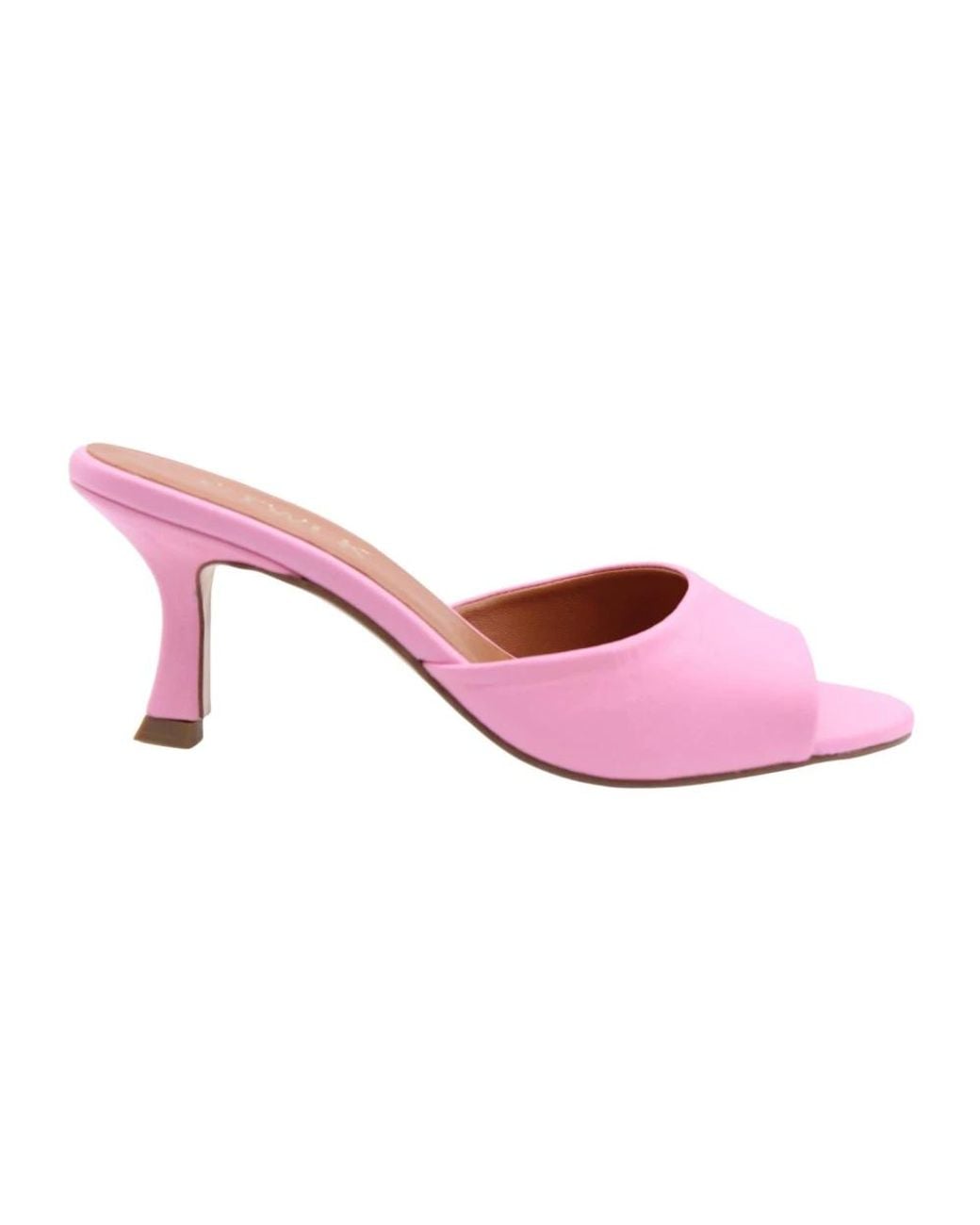 CTWLK Pink Heeled Mules
