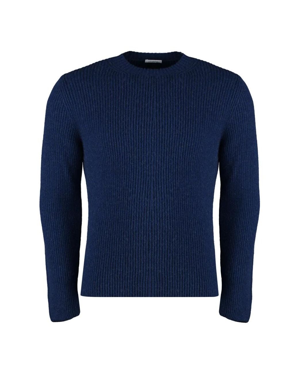 Malo Blue Round-Neck Knitwear for men