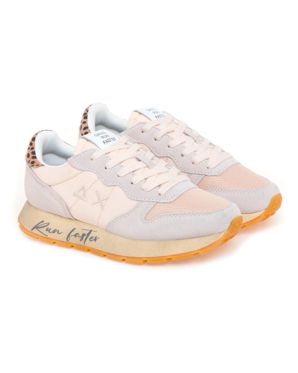 Sun 68 White Sneakers