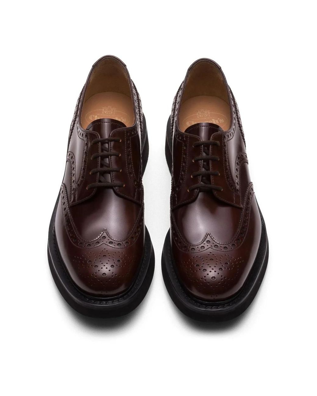 Church's Brown Laced Shoes for men