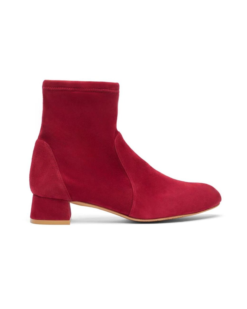 Stuart Weitzman Schoenen ,Rood ,Suède Grace Sock Bootie in het Red