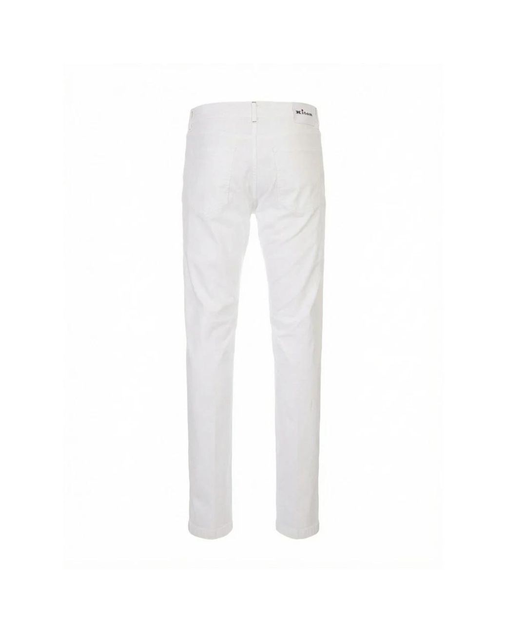 Kiton White Slim-Fit Jeans for men