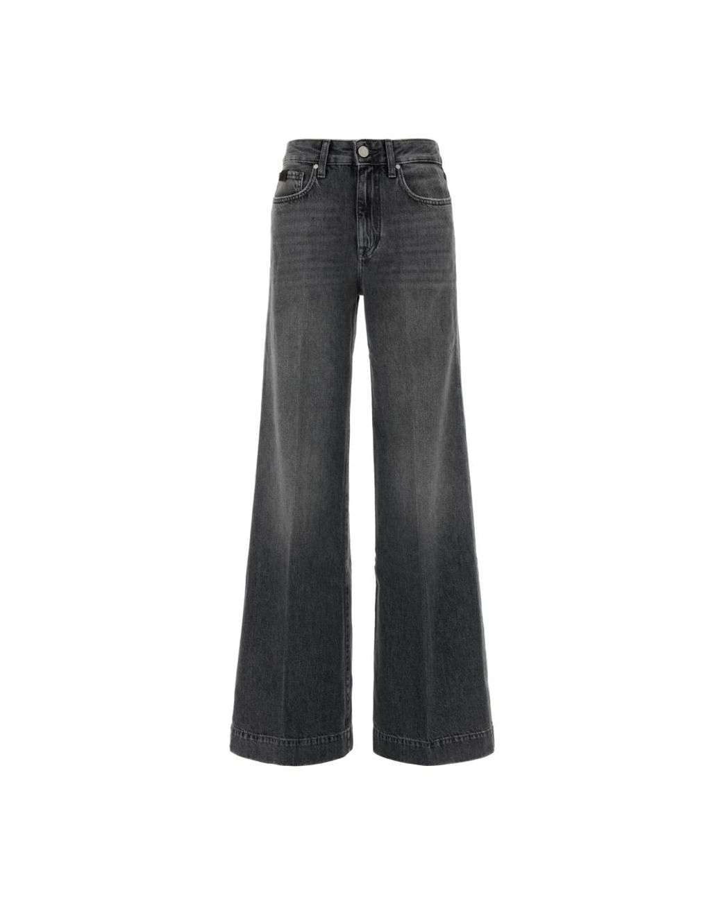 Jacob Cohen Gray Wide Jeans