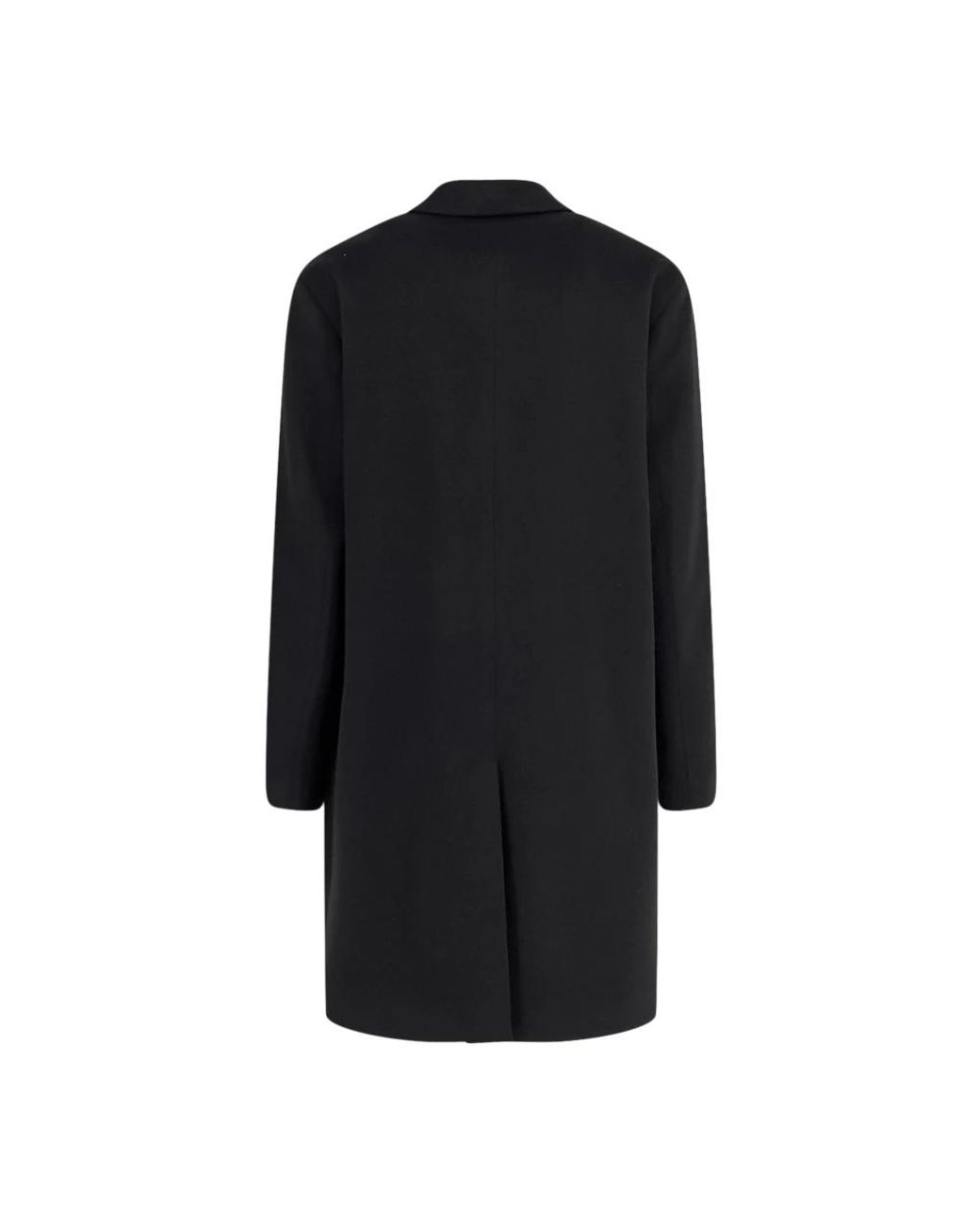 Hevò Black Single-Breasted Coats for men