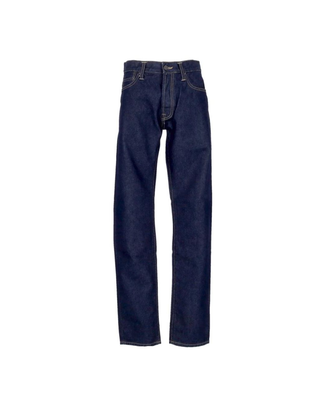 Carhartt Blue Straight Fit Jeans for men