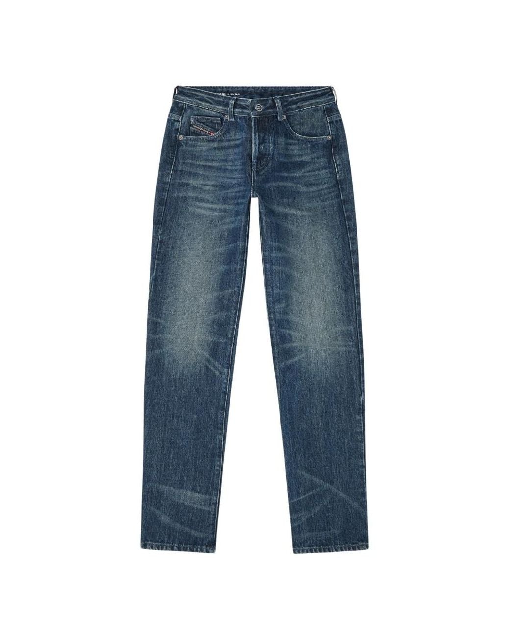 DIESEL Blue Straight Fit Jeans