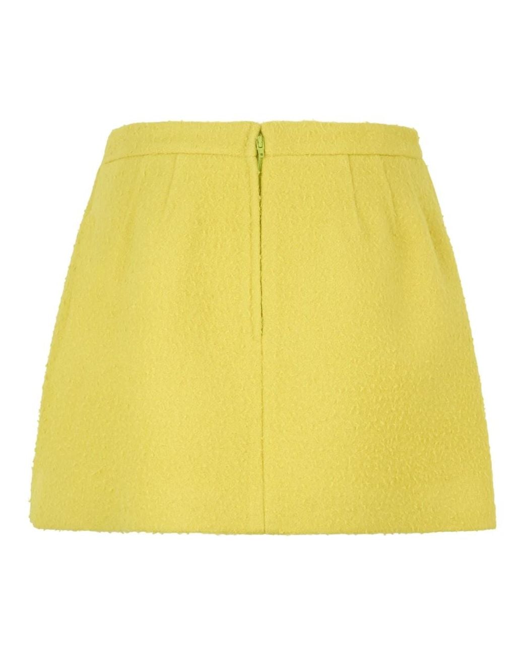 RED Valentino Yellow Short Skirts